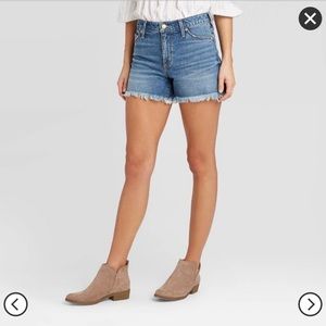 Medium Wash High Rise Jean Shorts-Universal Thread